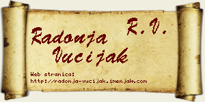 Radonja Vučijak vizit kartica